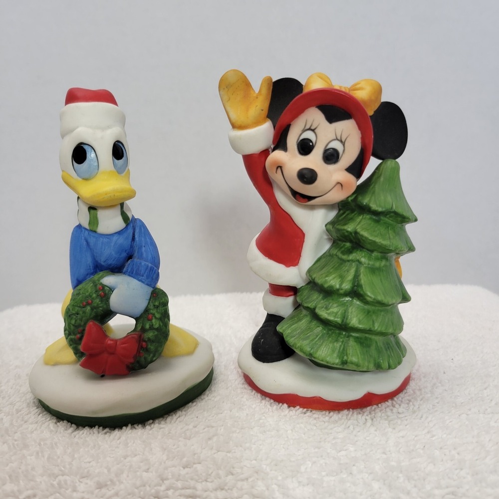 Disney Gift Ware Christmas Minnie Mouse Christmas Tree Donald Duck Xmas Wreath